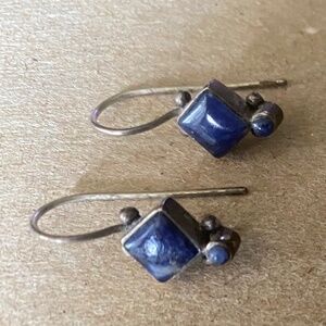 Silpada Earrings with blue stone